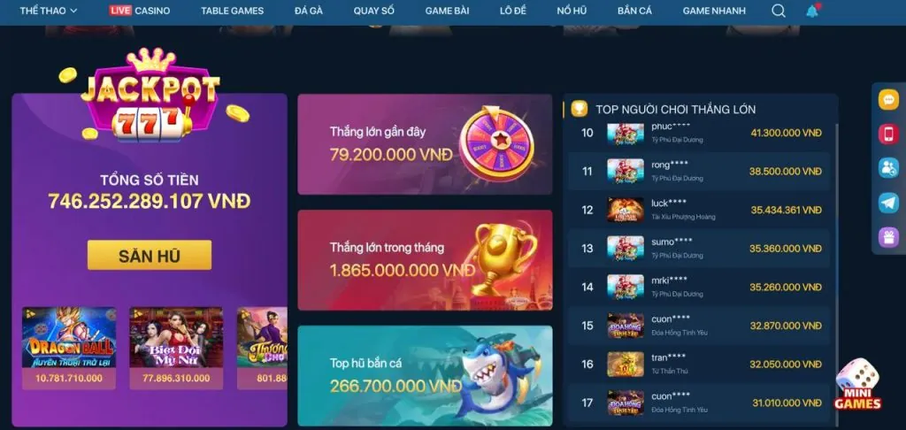 Hoàn Trả Thể Thao & Casino g69